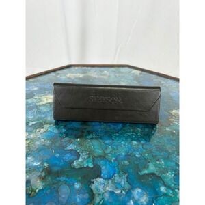 Stetson Eyeglasses Case Black Faux Leather Hard Shell Sunglasses Case